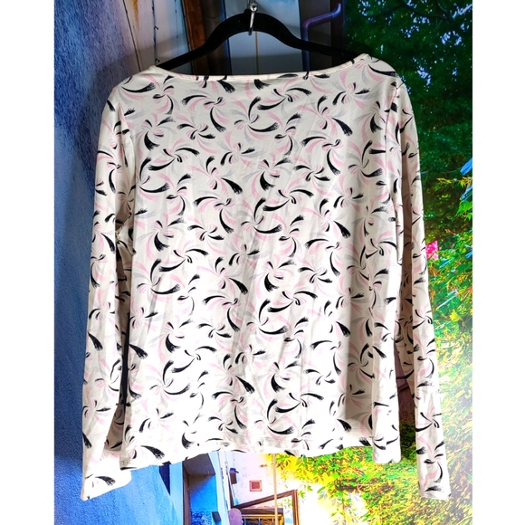 Apostrophe - Stretch Multicolor Longsleeve Top - Picture 2 of 3